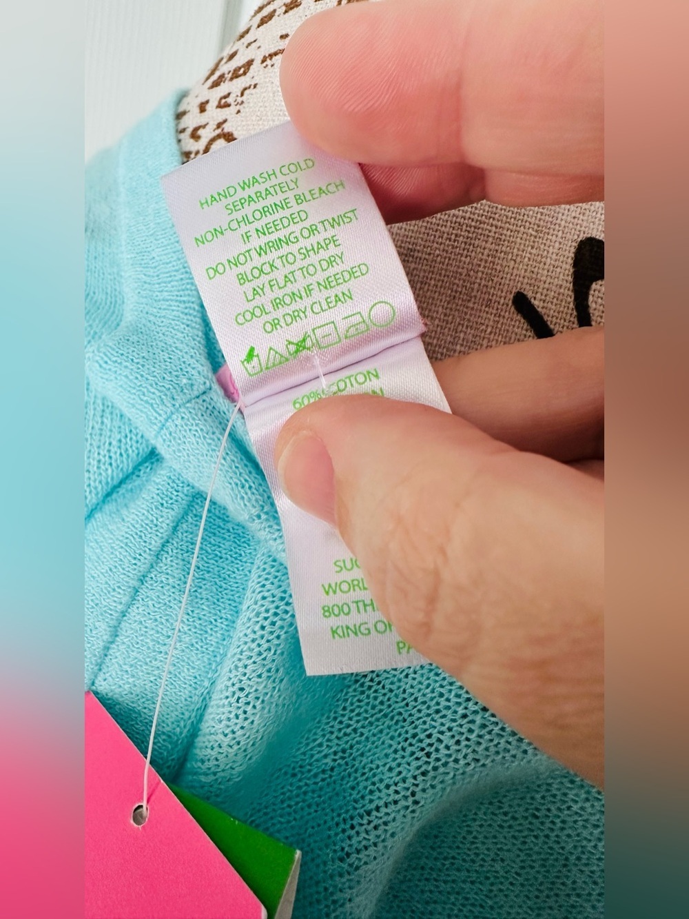Lilly Pulitzer Elene Wrap Cotton Silk Blend - Picture 9 of 9
